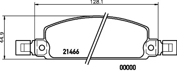 Handler.Part Brake pad set, disc brake MINTEX MDB1140 1