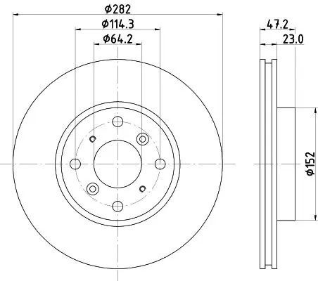 Handler.Part Brake disc MINTEX MDC779 1