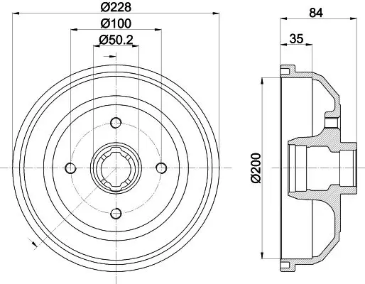 Handler.Part Brake drum MINTEX MBD006 1