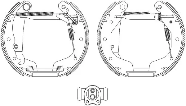 Handler.Part Brake shoe set MINTEX MSP124 1