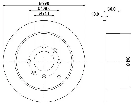 Handler.Part Brake disc MINTEX MDC1063 1