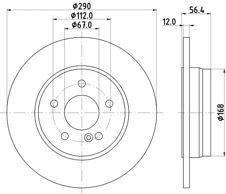 Handler.Part Brake disc MINTEX MDC1365 1