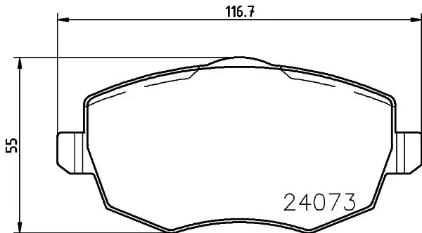 Handler.Part Brake pad set, disc brake MINTEX MDB2656 1