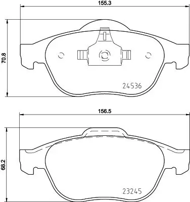 Handler.Part Brake pad set, disc brake MINTEX MDB2884 1