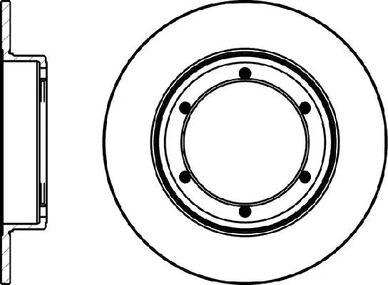 Handler.Part Brake disc MINTEX MDC1146 1