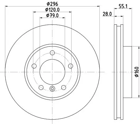 Handler.Part Brake disc MINTEX MDC1202 1