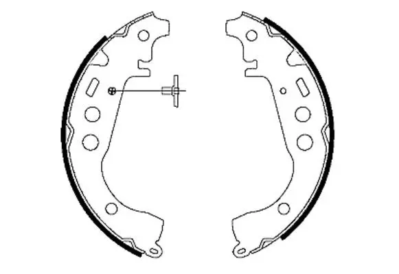 Handler.Part Brake shoe set MINTEX MSK231 1