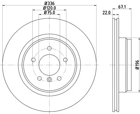 Handler.Part Brake disc MINTEX MDC1757 1