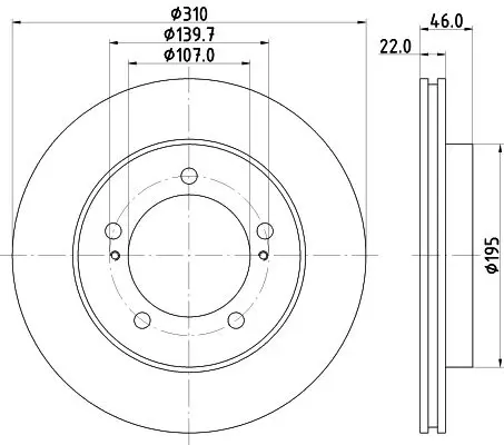 Handler.Part Brake disc MINTEX MDC1301 1