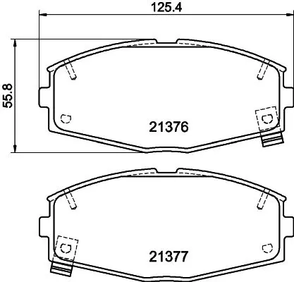 Handler.Part Brake pad set, disc brake MINTEX MDB1321 1