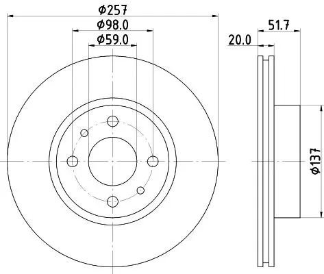 Handler.Part Brake disc MINTEX MDC636 1