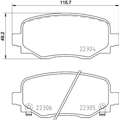 Handler.Part Brake pad set, disc brake MINTEX MDB3769 1