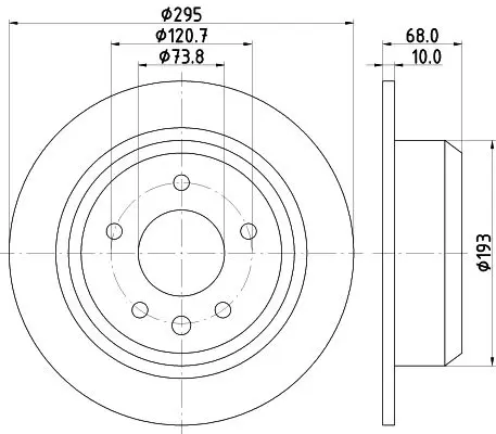 Handler.Part Brake disc MINTEX MDC780 1