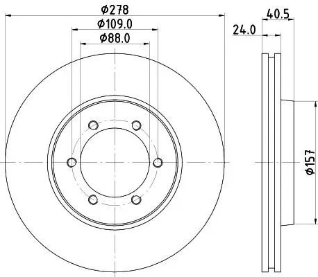 Handler.Part Brake disc MINTEX MDC1370 1