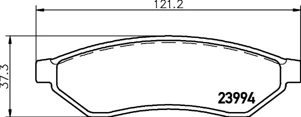 Handler.Part Brake pad set, disc brake MINTEX MDB2647 1