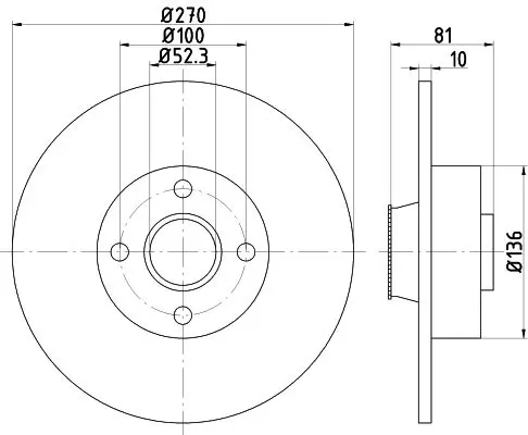 Handler.Part Brake disc MINTEX MDC1859 1