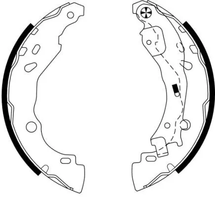 Handler.Part Brake shoe set MINTEX MFR520 1