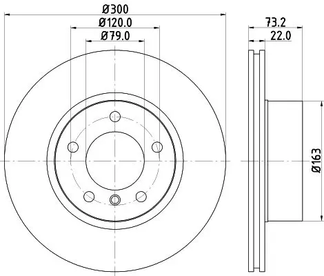 Handler.Part Brake disc MINTEX MDC2351 1