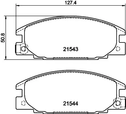 Handler.Part Brake pad set, disc brake MINTEX MDB1421 1