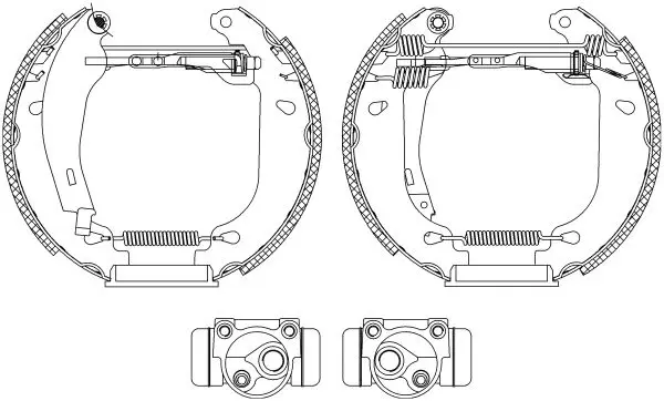 Handler.Part Brake shoe set MINTEX MSP079 1