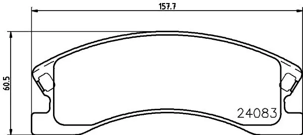 Handler.Part Brake pad set, disc brake MINTEX MDB2376 1