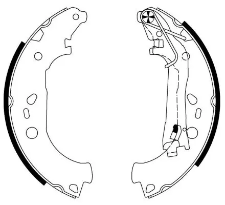 Handler.Part Brake shoe set MINTEX MFR579 1