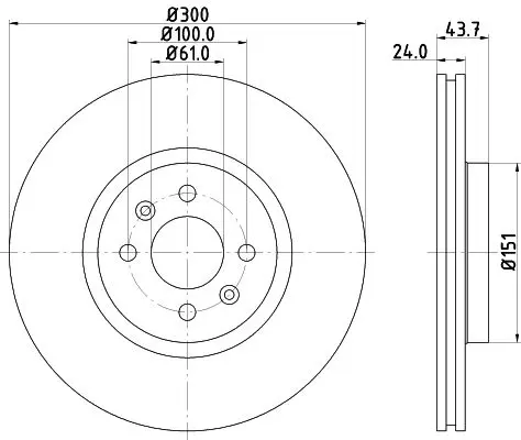 Handler.Part Brake disc MINTEX MDC1693 1