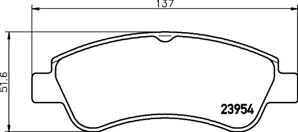 Handler.Part Brake pad set, disc brake MINTEX MDB2283 1