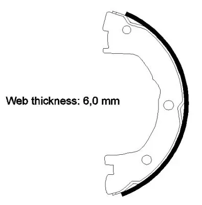 Handler.Part Brake shoe set, parking brake MINTEX MFR729 1