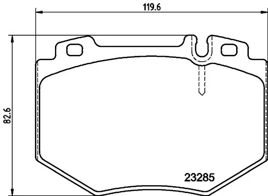 Handler.Part Brake pad set, disc brake MINTEX MDB2606 1