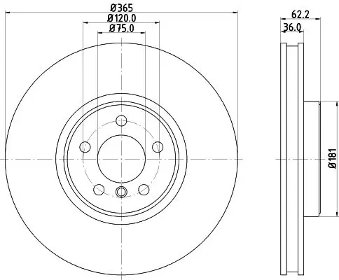 Handler.Part Brake disc MINTEX MDC2330 1