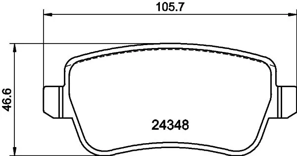 Handler.Part Brake pad set, disc brake MINTEX MDB2800 1