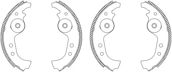 Handler.Part Brake shoe set MINTEX MSK001 1