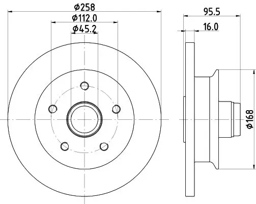 Handler.Part Brake disc MINTEX MDC911 1