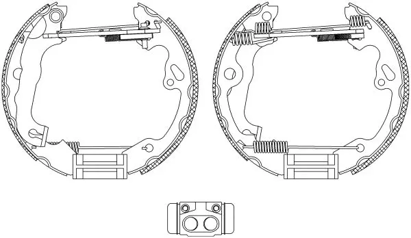 Handler.Part Brake shoe set MINTEX MSP187 1