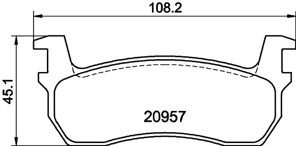 Handler.Part Brake pad set, disc brake MINTEX MDB1219 1