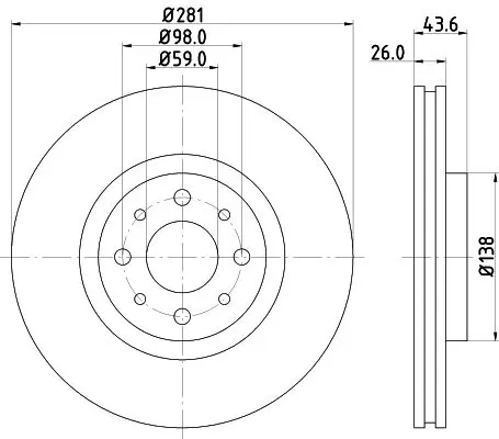 Handler.Part Brake disc MINTEX MDC1592 1