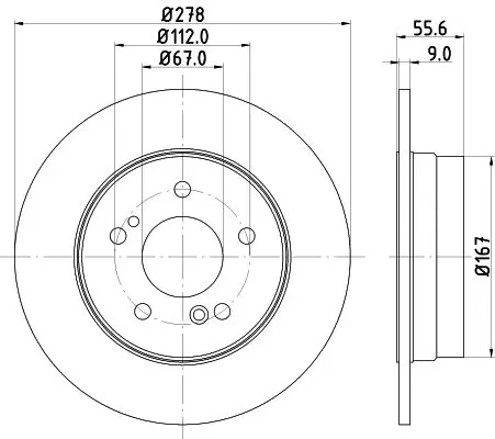 Handler.Part Brake disc MINTEX MDC855 1