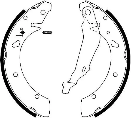 Handler.Part Brake shoe set MINTEX MFR465 1