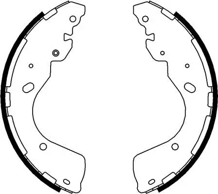 Handler.Part Brake shoe set MINTEX MFR680 1