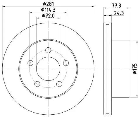 Handler.Part Brake disc MINTEX MDC2491 1