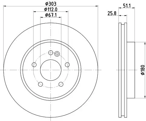 Handler.Part Brake disc MINTEX MDC1359 1