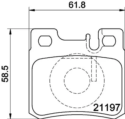 Handler.Part Brake pad set, disc brake MINTEX MDB1565 1