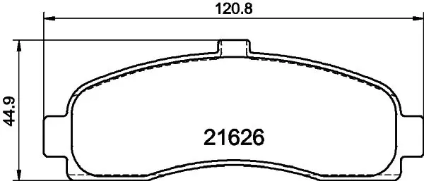 Handler.Part Brake pad set, disc brake MINTEX MDB1623 1