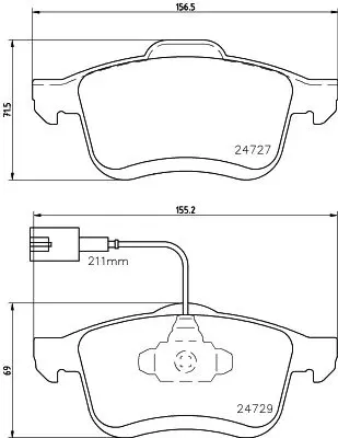 Handler.Part Brake pad set, disc brake MINTEX MDB3786 1