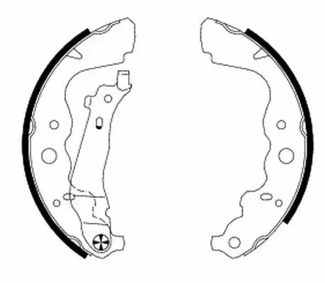 Handler.Part Brake shoe set MINTEX MFR610 1