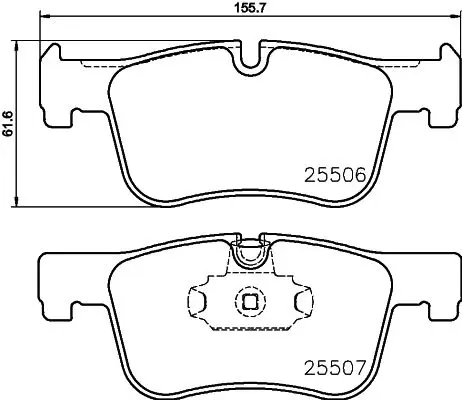 Handler.Part Brake pad set, disc brake MINTEX MDB3216 1