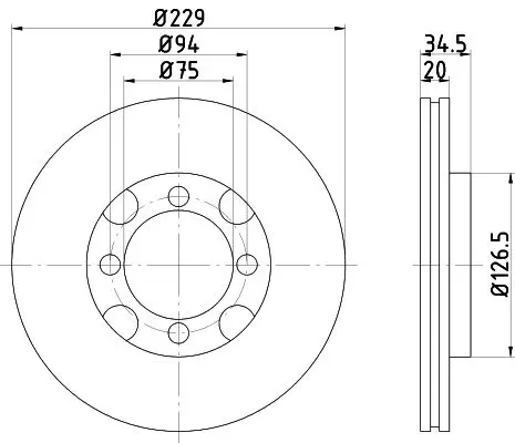 Handler.Part Brake shoe set MINTEX MFR419 1