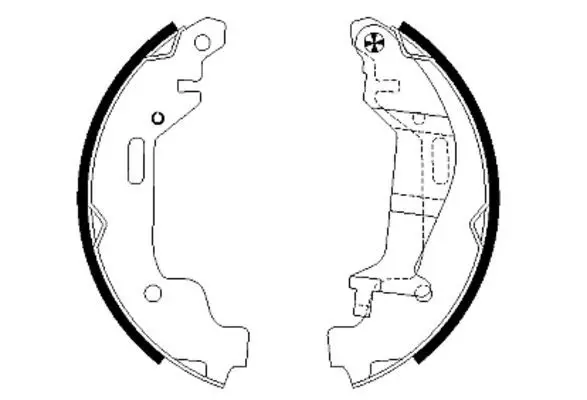 Handler.Part Brake shoe set MINTEX MFR521 1