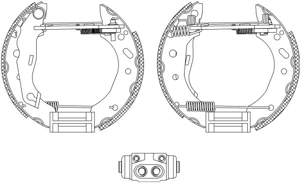 Handler.Part Brake shoe set MINTEX MSP156 1